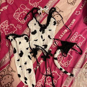 Kawaii Cow Cosplay Lingerie